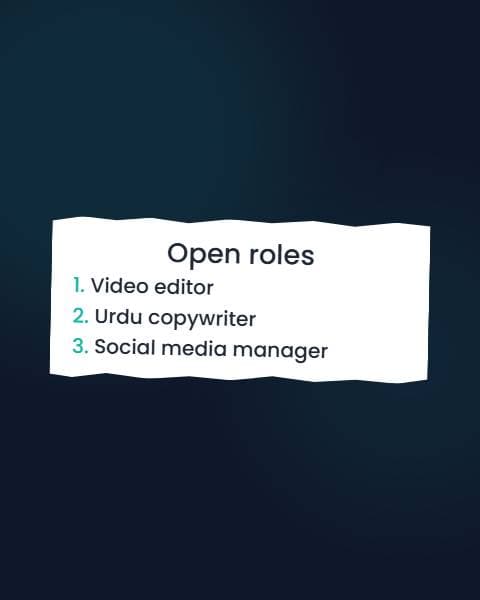We Are Hiring Post preview