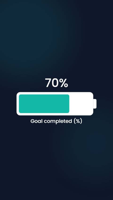 Goal Progress Battery preview