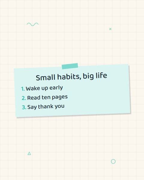 Three Good Habits preview