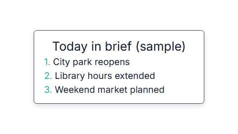 News Headline Board (Sample) preview
